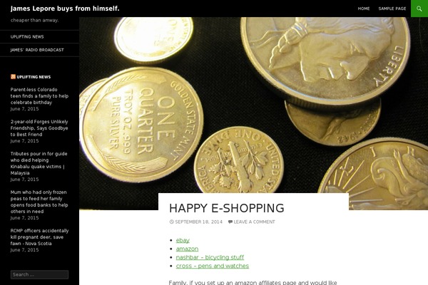 Twenty Fourteen theme site design template sample