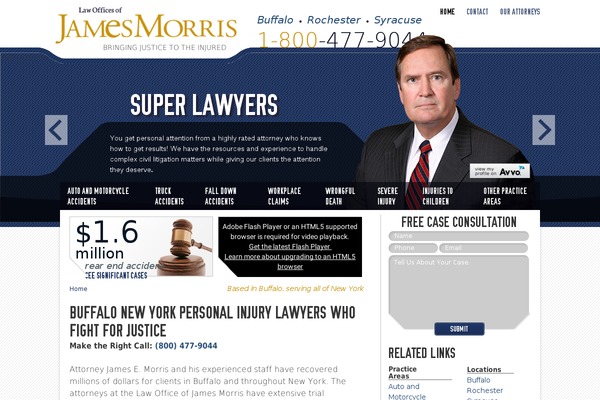 jamesmorrislaw.com site used Morris