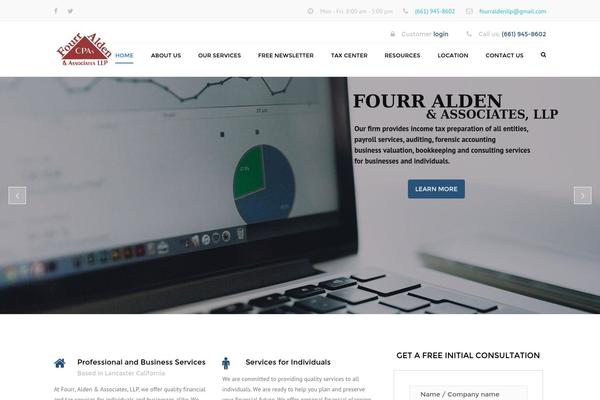 Accounting theme site design template sample