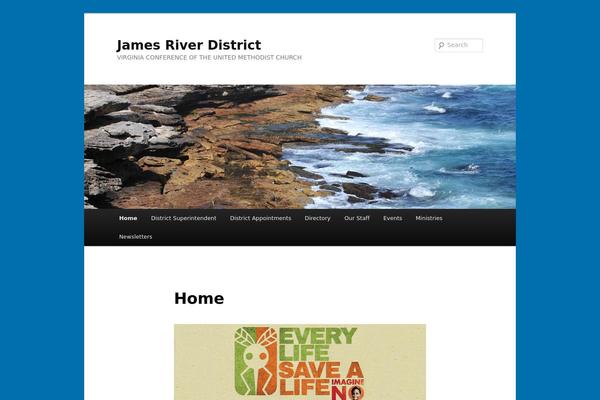 jamesriverdistrictumc.org site used Twenty Eleven