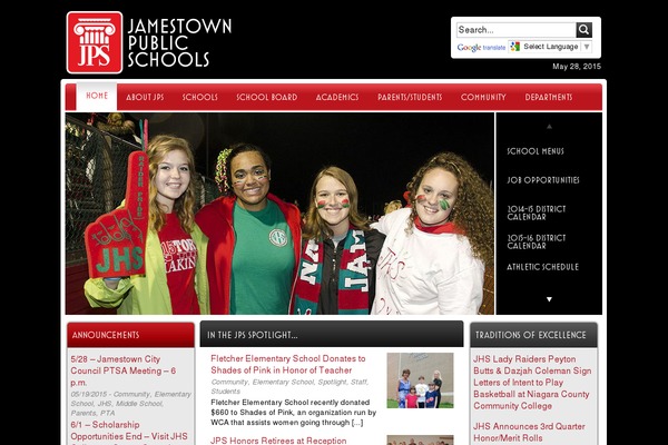 jamestownpublicschools.org site used Jsd