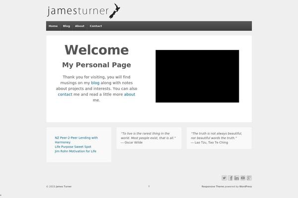 jamesturner.co.nz site used Divi-jamesturner