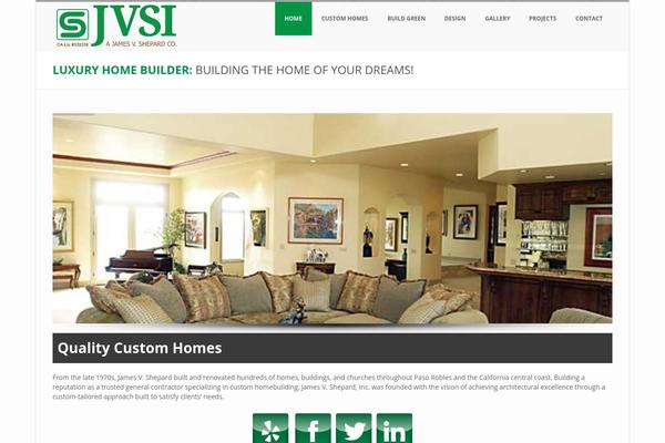 BUILDER theme site design template sample
