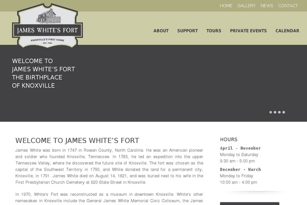 jameswhitesfort.org site used Slamdot-child-theme-main
