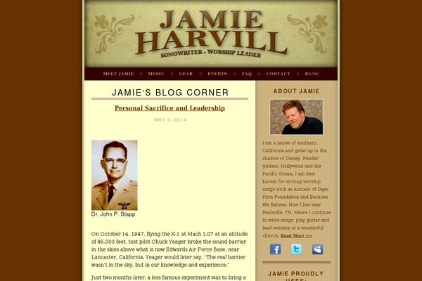 Jamie theme site design template sample