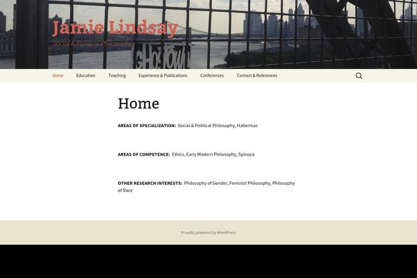 Twenty Thirteen theme site design template sample