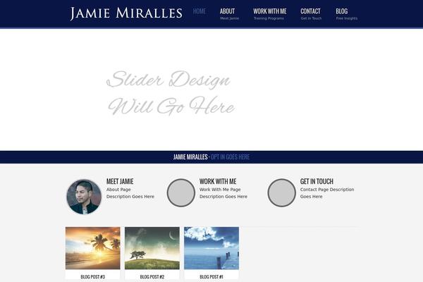 Radial theme site design template sample