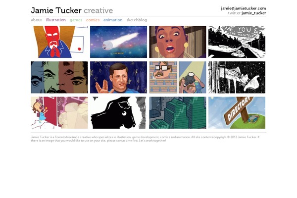 jamietucker.com site used My-portfolio