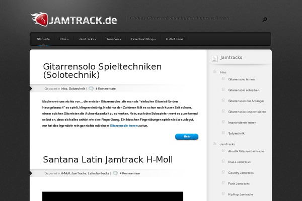 jamtrack.de site used Polished