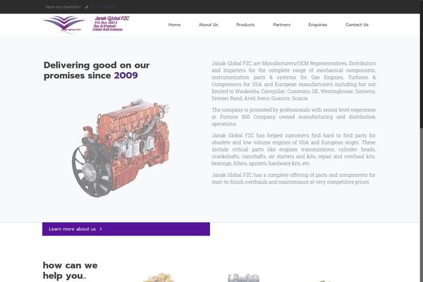 Site using TablePress plugin