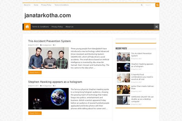 janatarkotha.com site used Foxiz