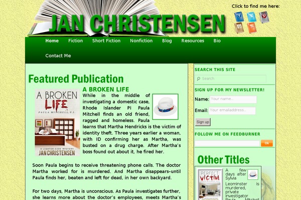 janchristensen.com site used Jan