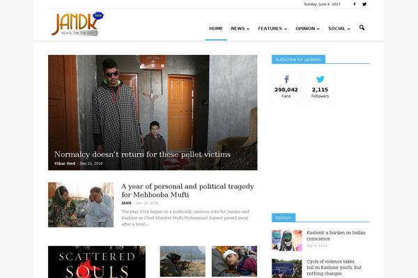 Newspaper theme site design template sample