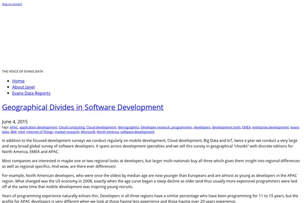 WordPress website example screenshot