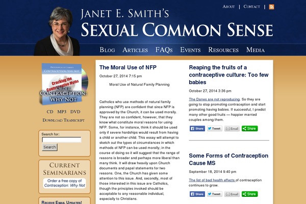 janetesmith.org site used Blueandgold