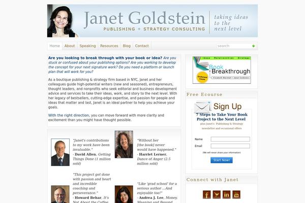 janetgoldstein.com site used Wp-glide_basic