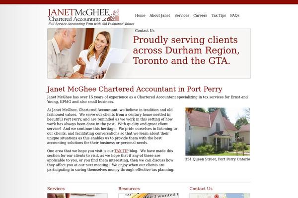 janetmcghee.ca site used Janetmcghee