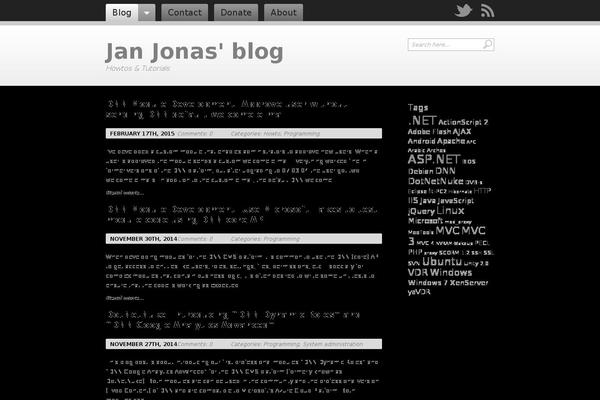 WordPress website example screenshot