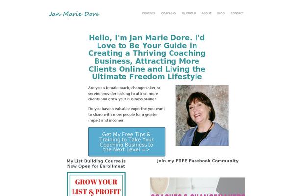 janmariedore.com site used Beautiful Pro Theme