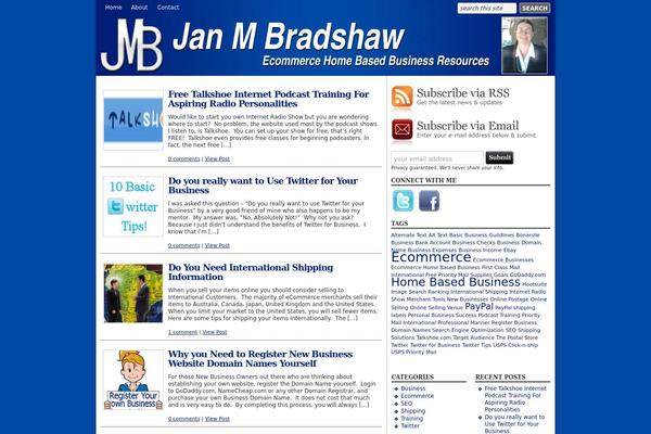 janmbradshaw.com site used Wpdreamtheme30