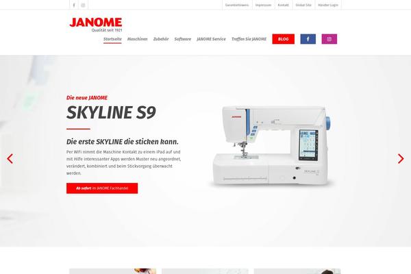 janome.de site used Janome-child
