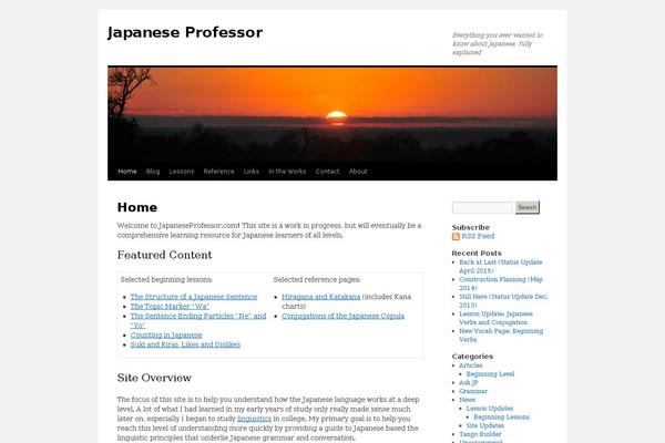 japaneseprofessor.com site used Twentyten-custom
