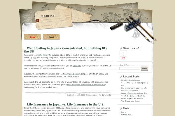 japan-style theme site design template sample