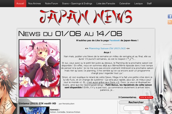 japannews.fr site used Jn_theme_by_ushiro