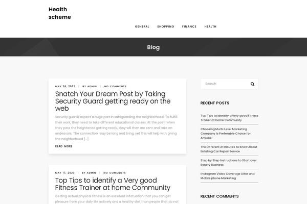 WordPress website example screenshot