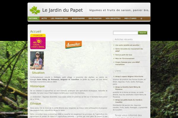 WordPress website example screenshot