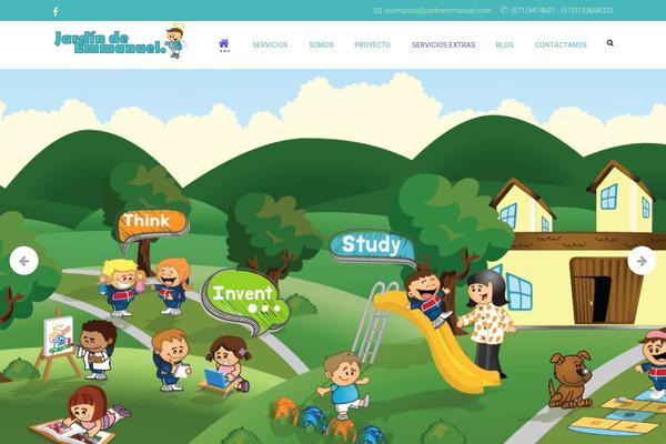 Kids-world theme site design template sample