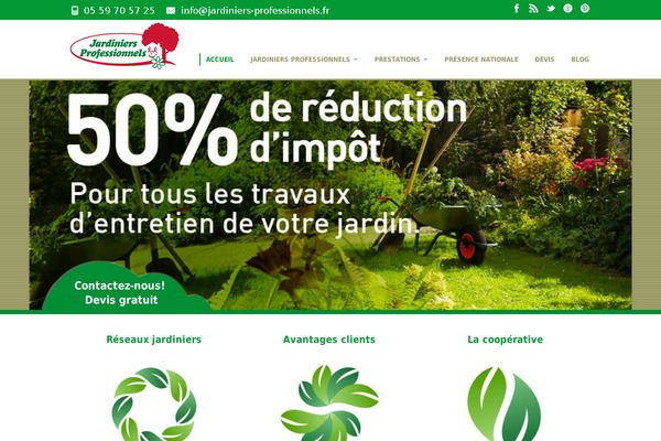 jardiniers-professionnels.fr site used Digitalchills