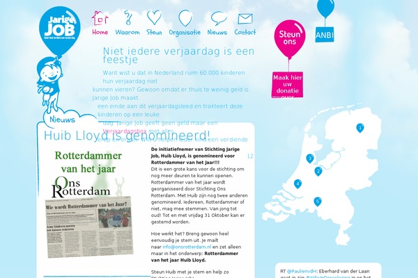 jarige-job.nl site used Jarigejob