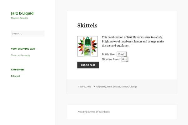 Twenty Fifteen theme site design template sample