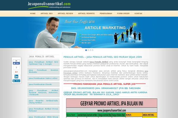 Site using Digg Digg plugin