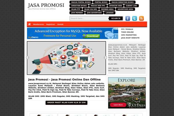 Bisnis theme websites examples