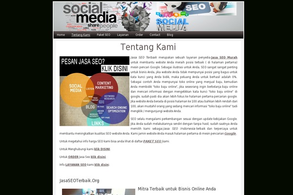 WordPress website example screenshot