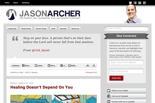 WordPress website example screenshot