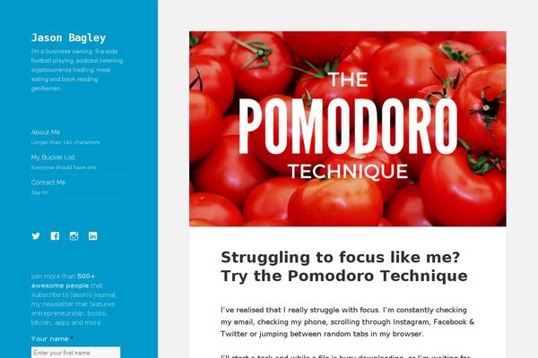 WordPress website example screenshot