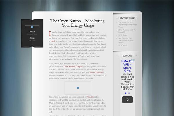 Memoir theme site design template sample