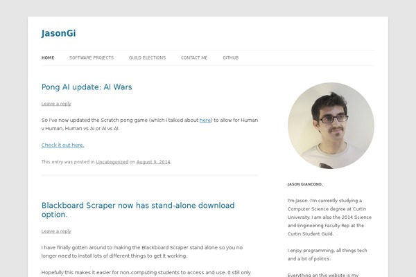 WordPress website example screenshot