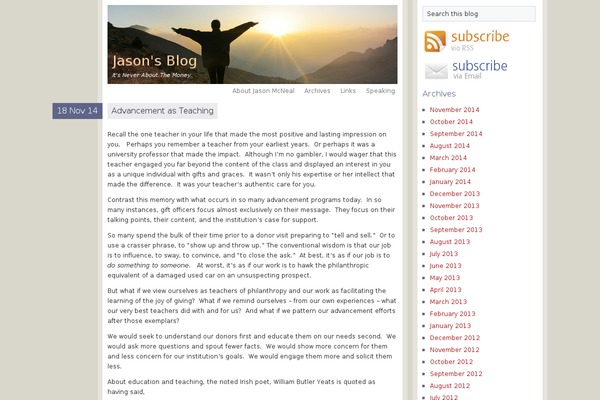 WordPress website example screenshot