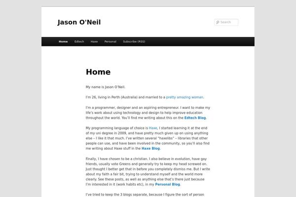 WordPress website example screenshot