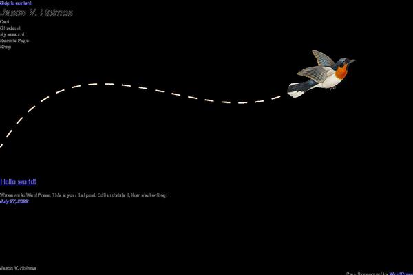 WordPress website example screenshot