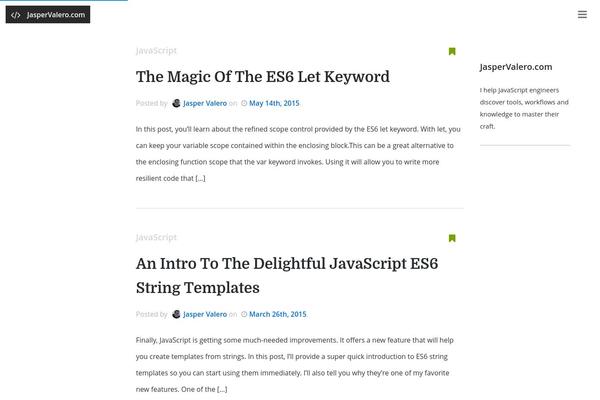 WordPress website example screenshot