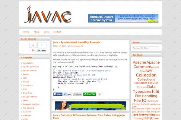 javac.in site used Whitey