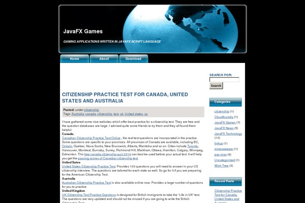 WordPress website example screenshot