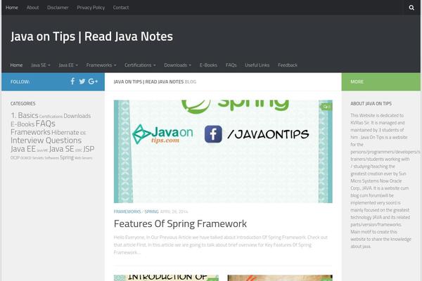 WordPress website example screenshot