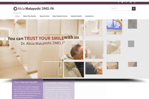 iMedica theme site design template sample