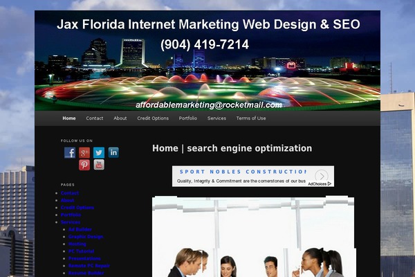 WordPress website example screenshot